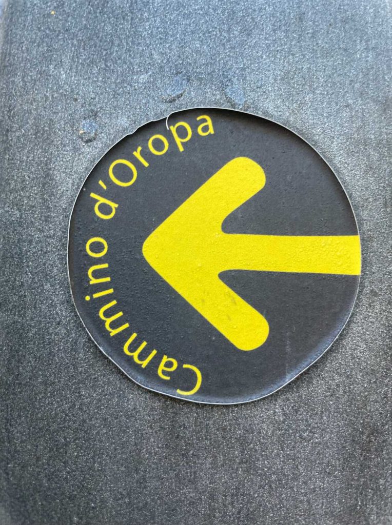 segnaletica Cammino di Oropa